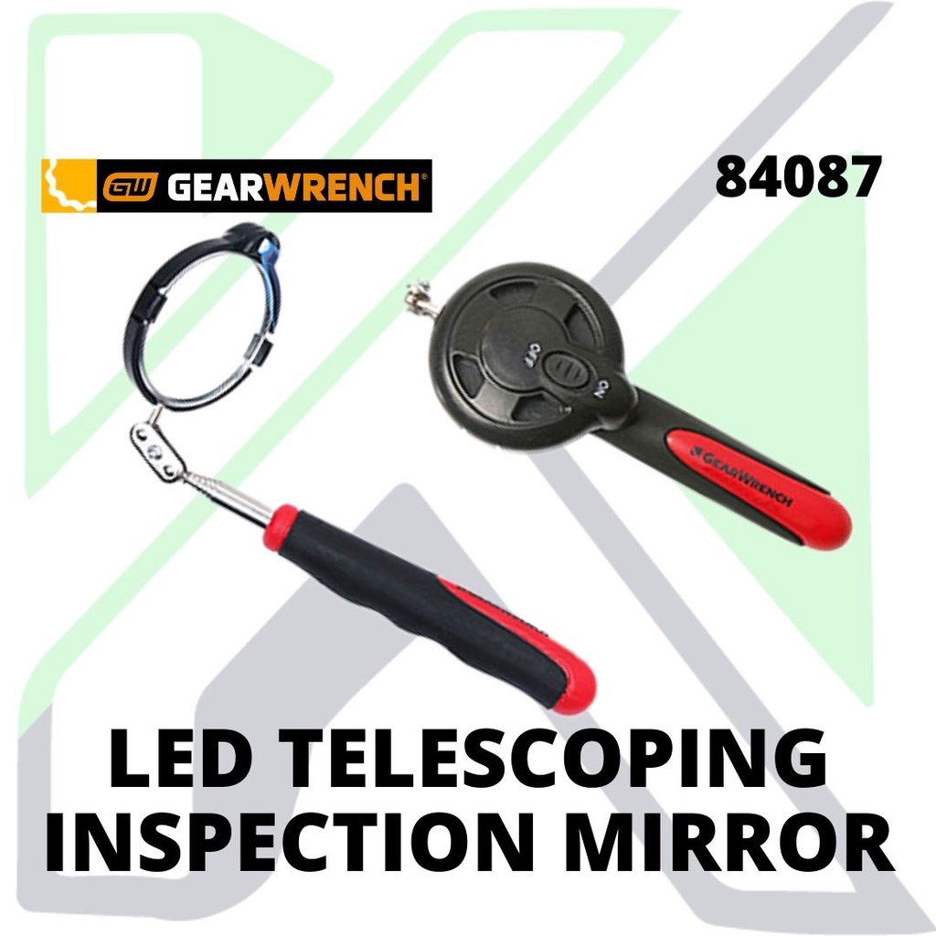 【GEARWRENCH】Telescoping Inspection Mirror 84086 / 84087 with LED 🪞