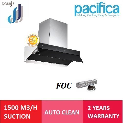 Pacifica Slanted Cooker Hood Heat AutoClean VX7 Galador Shopee Malaysia