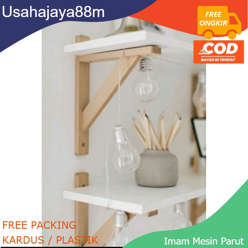 SIKU KAYU Decorative Wooden Elbows, Wooden Shelf Elbows, Wall Table