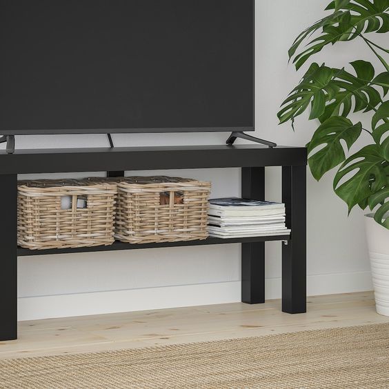 Ikea LACK TV Bench, Black, 90x26x45 cm Shopee Malaysia