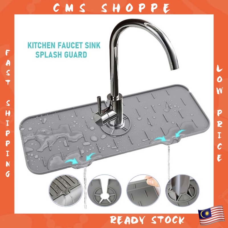 Kitchen Faucet Sink Splash Guard Silicone Faucet Mat for Kitchen Sink
