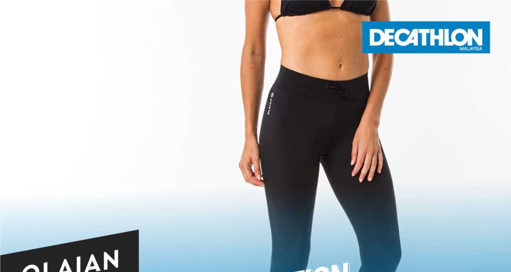 Decathlon UPF 50+ Women Water Sports Modest Legging UV Protection
