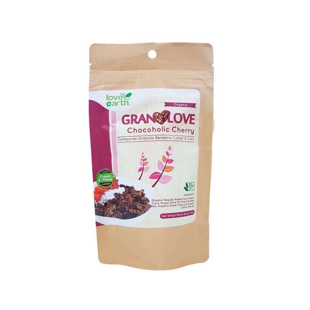 Love Earth Chocoholic Cherry Granolove 80g Shopee Malaysia