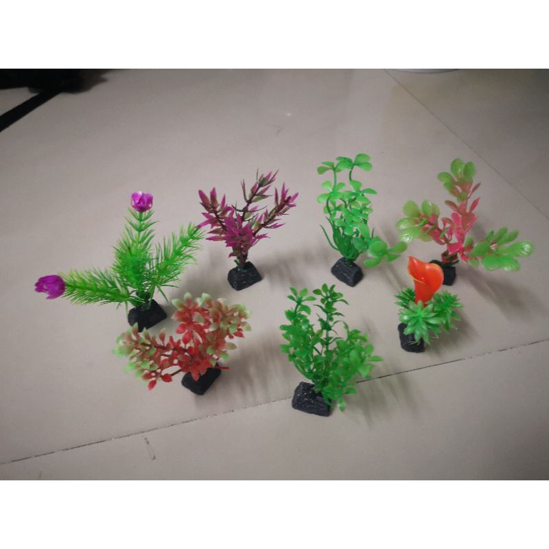 Aquarium plastic plant. Pokok plastik mini Shopee Malaysia