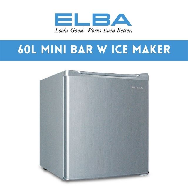 [SELF PICKUP AVAILABLE] ELBA 60L MINI BAR WITH ICE MAKER [EMBG6047(SV