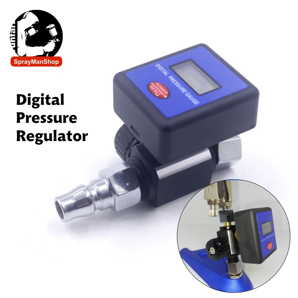 Digital Pressure Gauge Air Regulator For Paint Spray Gun And Air Tools