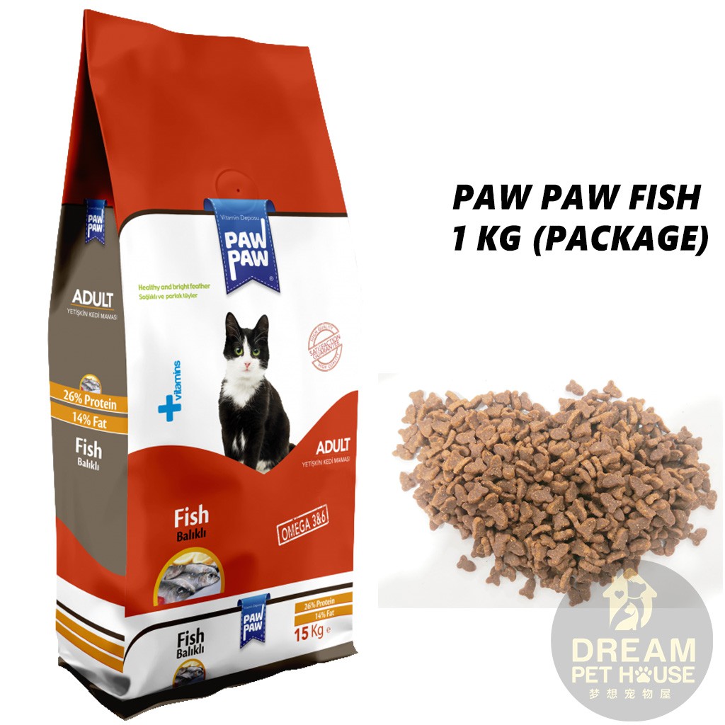 Paw Paw Cat Food Fish 1KG Shopee Malaysia