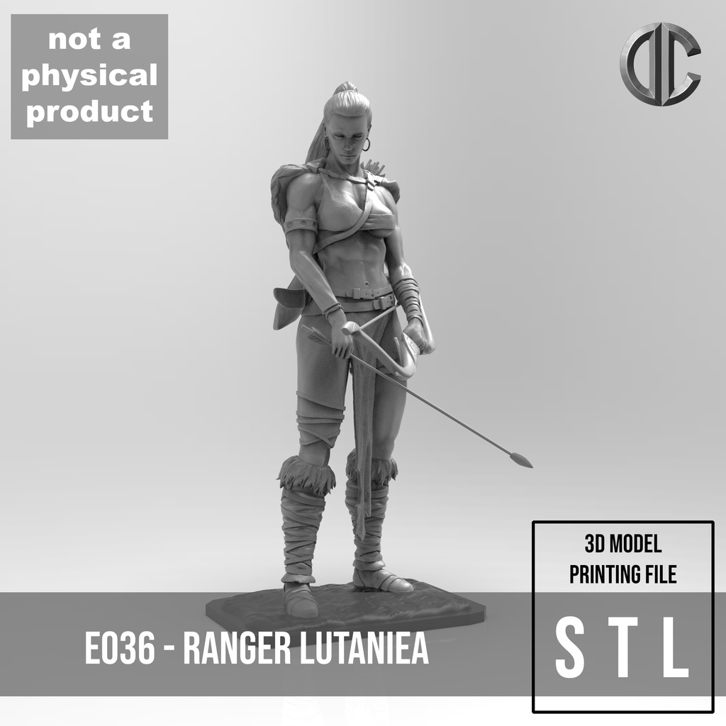 ( DIGIGTAL ) E036 Character design statue, Hot and sexy lutania, STL