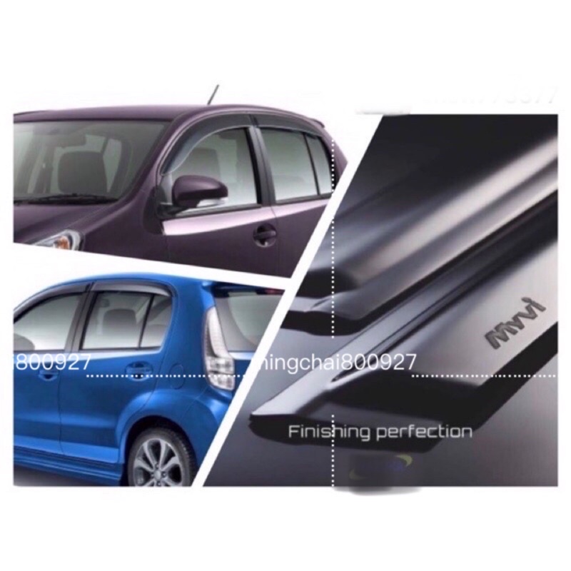 Perodua Myvi Icon 3” Injection Door Visor 20112017(Small) Shopee
