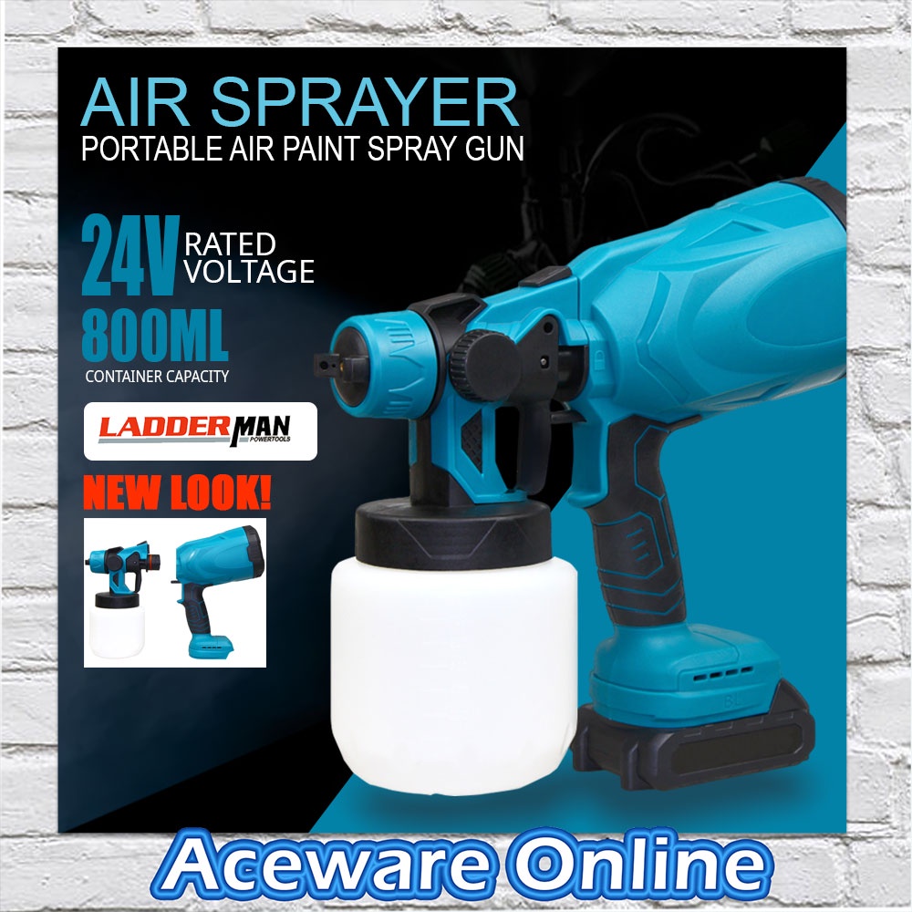 CX33 120W Portable 24V Cordless Battery Spray Gun 1.8MM Nozzle Pain