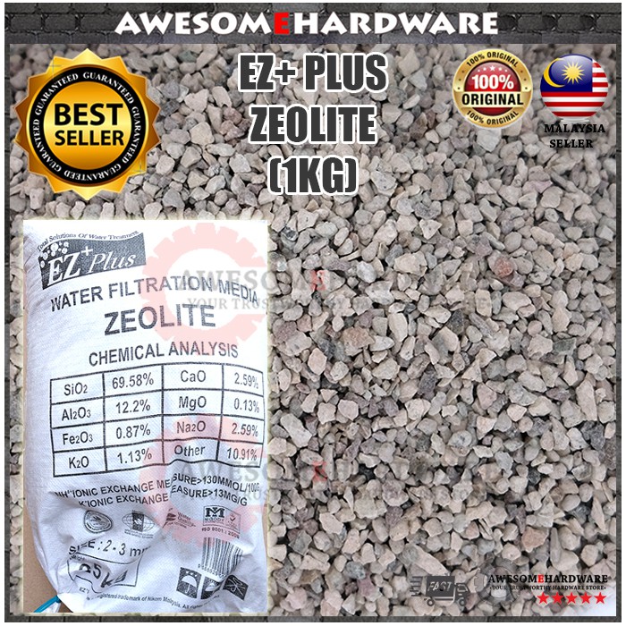 (PER KG) EZPLUS ZEOLITE FILTER MEDIA TO REMOVE AMMONIA GAS TOXIC