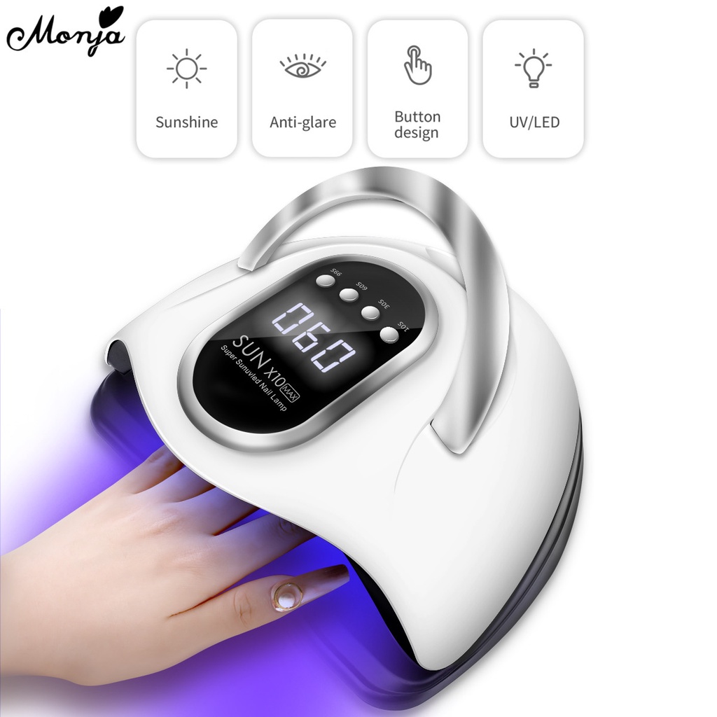 Monja 280W 66pcs LED Beads Nail Dryer LED UV Lamp for Curing Gel Polish