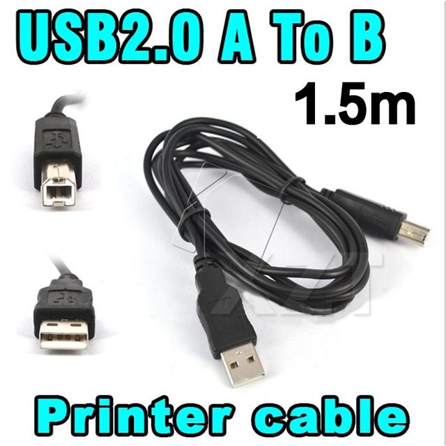 Printer USB CABLE 1.5m metre usb a to b for printer connect pc laptop9
