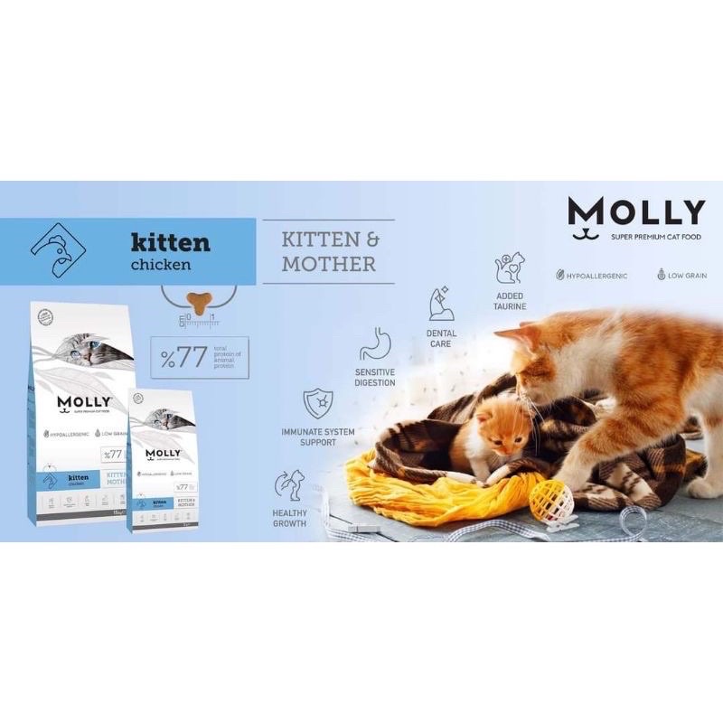 15KG MOLLY SUPER PREMIUM CAT FOOD (MADE IN TURKEY) MAKANAN KUCING