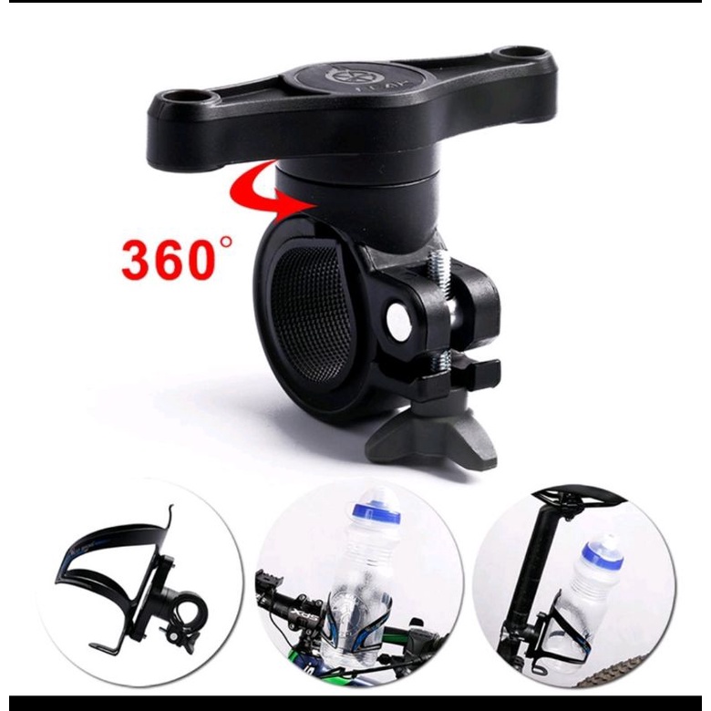 Bicycle Water Bottle Cage Holder 360 Degree Rotation Bottle Cage
