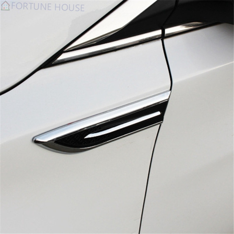 1 Pair Shark Gills Car Decorated 3D Vent Air Flow Fender Sticker Decal