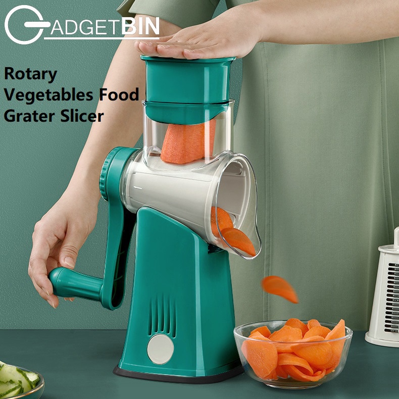 GBHL 7 in 1 Rotary Food Slicer Vege with Blade Storage Box Shopee