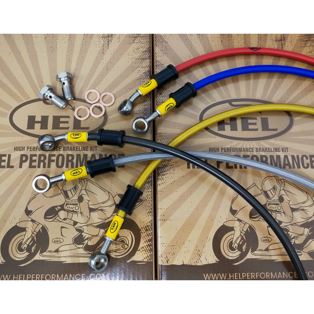 100 Original Genuine Hel Racing Brake Hose For Y15ZR Y16ZR RSX150