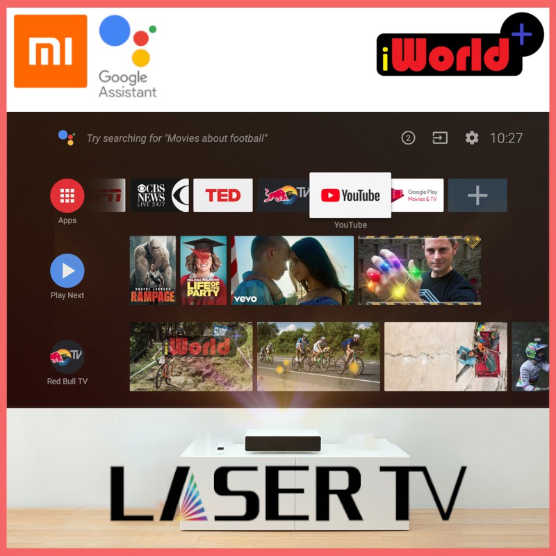 Xiaomi Ultra Short Throw UST Laser Projector 150" Smart Android TV 1500