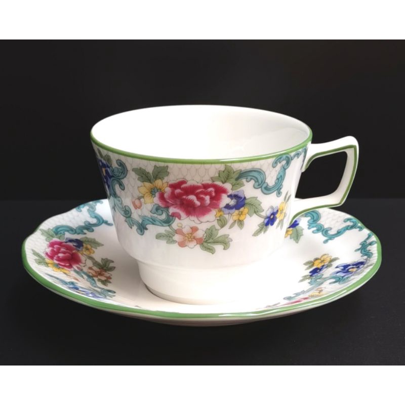 Royal Doulton 🇬🇧 Made in England Floradora Green Cup & Saucer (Factory