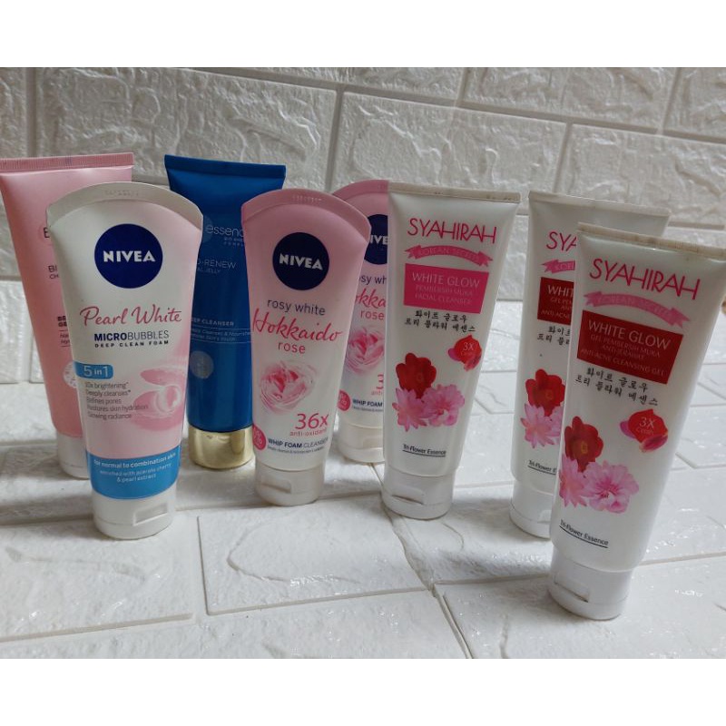 Lelong Tutup Kedai Pencuci Muka Syahirah Nivea Bio Essence Face Wash