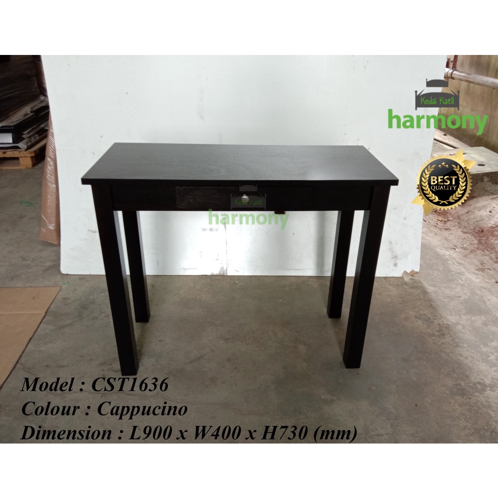 Harmony Solid Wood Console Table / 3 Feet Console Table / Meja Console