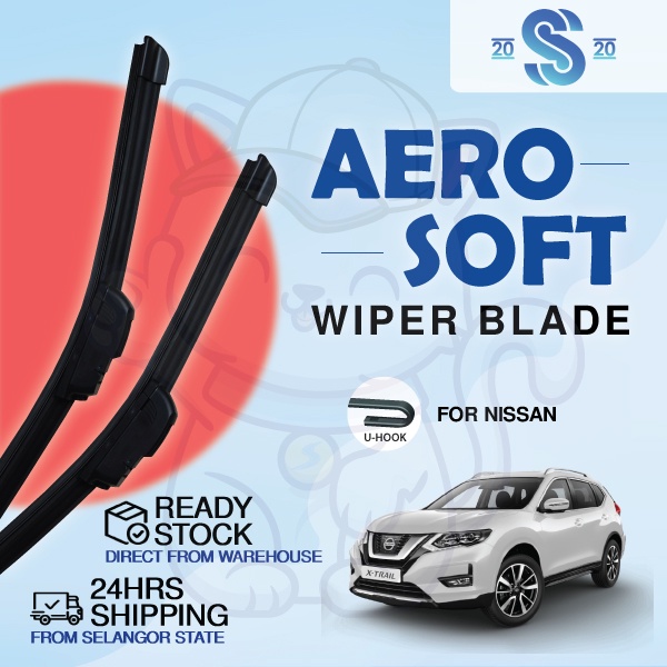 [Beam Wiper] Aero Soft Wiper Blade Boneless Wiper Nissan UHook Car