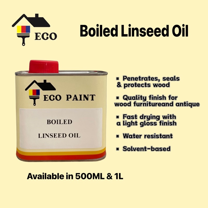 500ml & 1L Boiled Linseed Oil Shopee Malaysia