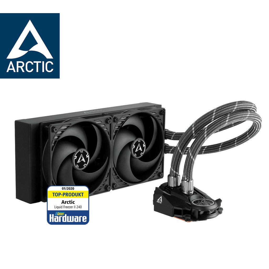 ARCTIC Liquid Freezer II 240 AlO CPU Water Cooler / VRM PWM Fan/ 120mm PWM Fan 1800rpm x 2