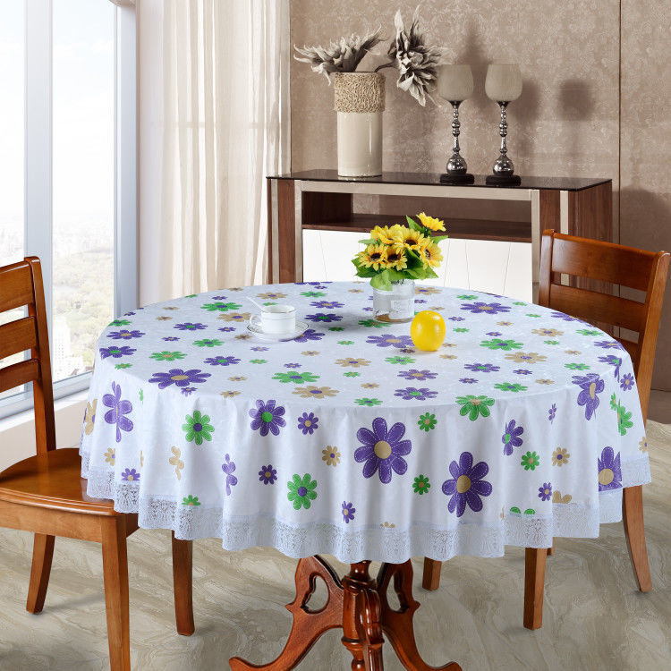 Spot Thickened Round Tablecloth Waterproof and Oilproof Disposable