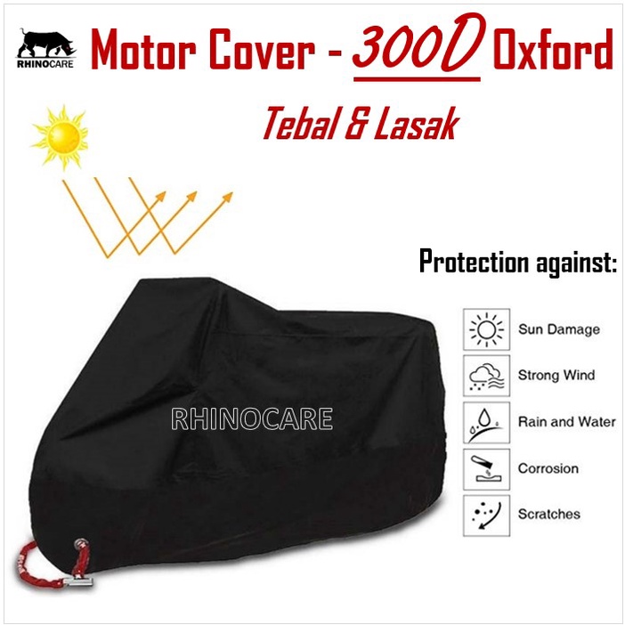 [ANTITHEFT] 300D UV & RAIN Motor Cover Motorcyle Cover Motorbike Cover
