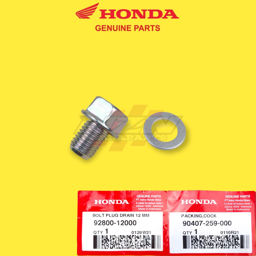 Original RS150R Bolt Drain Plug + Washer Honda Shopee Malaysia