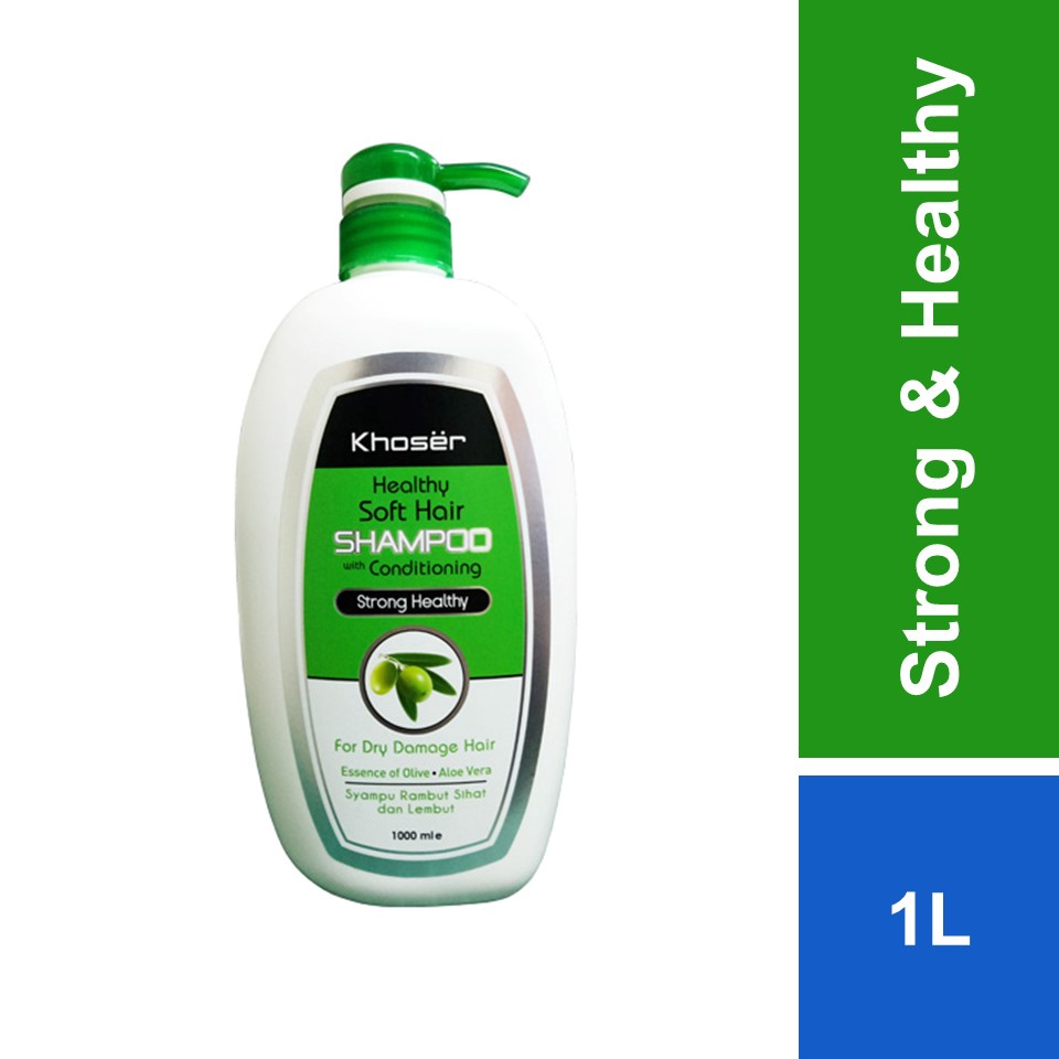 Khoser Healthy Soft Hair Shampoo Strong & Healthy 1000ml Shopee