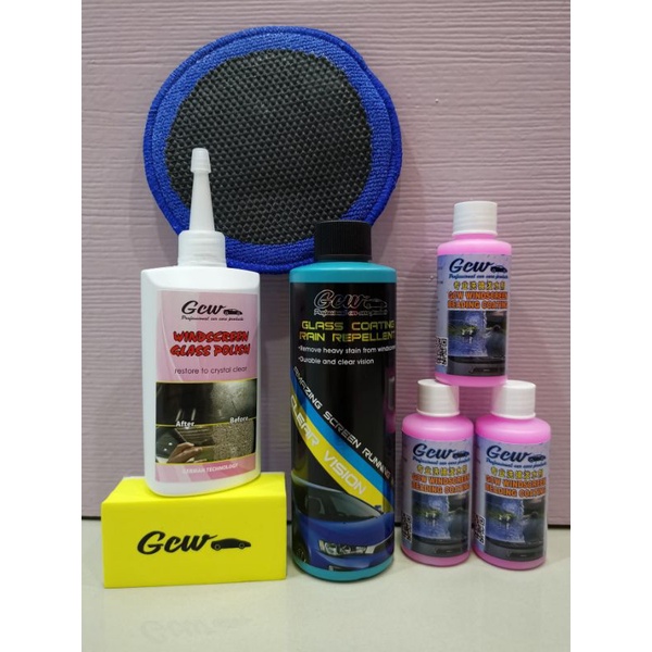 WINDSCREEN GLASS POLISH+GLASS COATING SET Shopee Malaysia