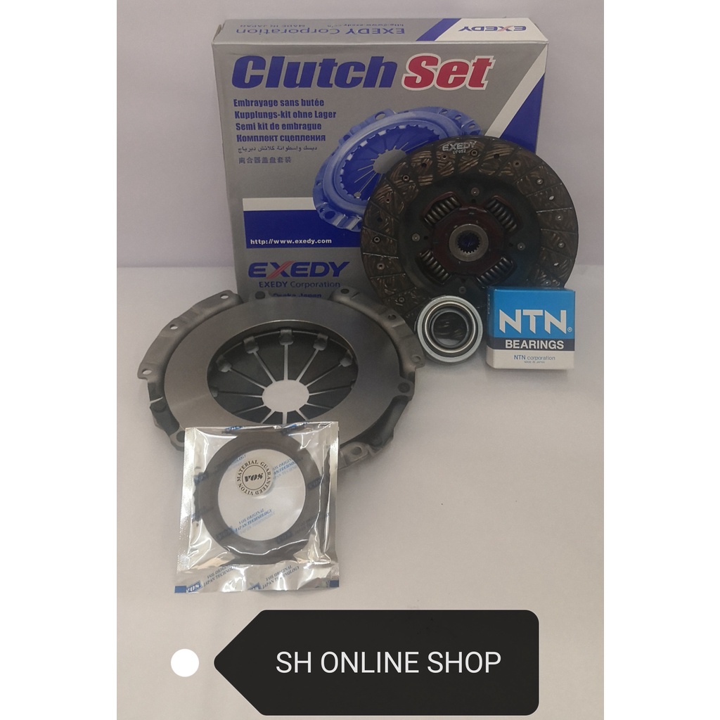 Exedy (Japan) Clutch Kit Set+Clutch Bearing+Flywheel Oil Seal (Viton