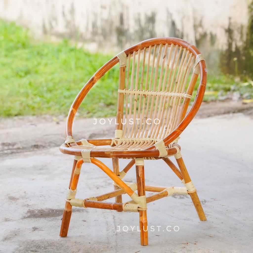 Rattan Chair Merah Kampung Style Vintage Shopee Malaysia