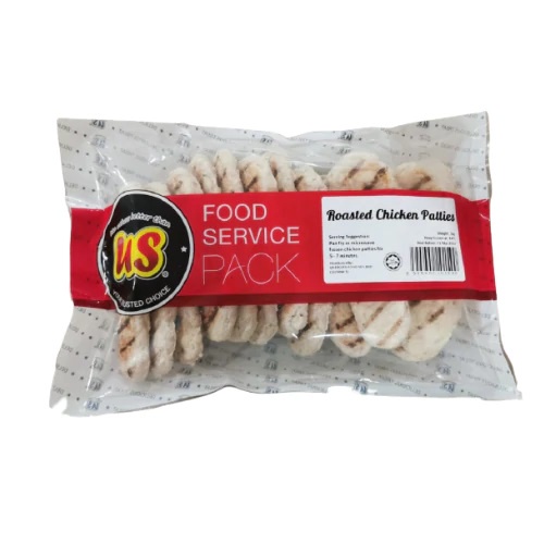 US Premium Roasted Chicken Patties Patty 15pc± 1Kg Frozen Halal Subway