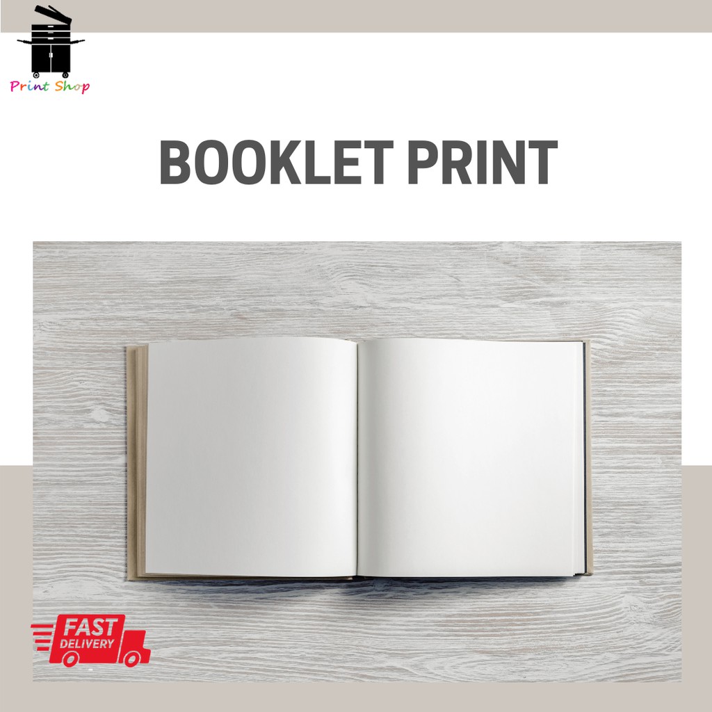 Booklet Printing in A4 or A5 size [Print on A3 or A4 paper] Shopee