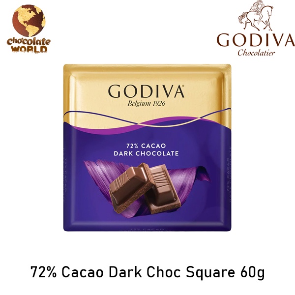 Godiva Signature 72 Cacao Dark Chocolate Square 60g (Made in EU