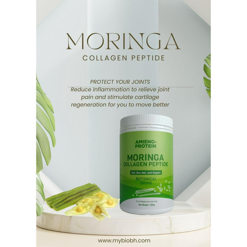 AMIENOPROTEIN Moringa Collagen Peptide Botanical Drink UPM Research