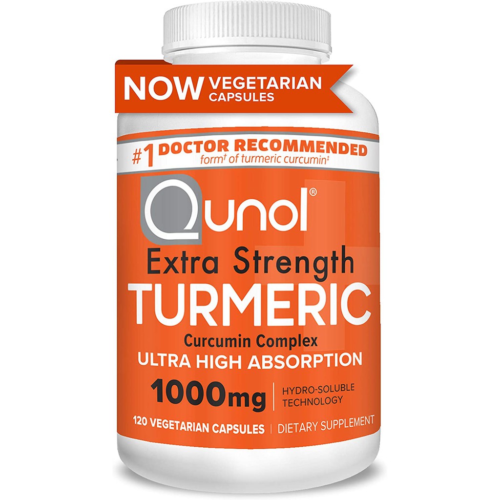 Turmeric Curcumin Capsules Qunol Ultra High Absorption 1000mg Joint