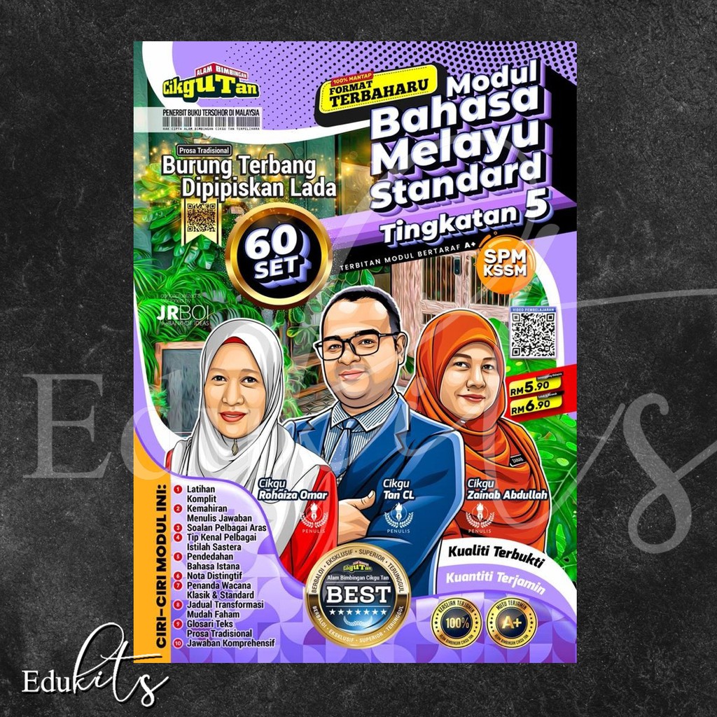 [EDUKITS] MODUL BAHASA MELAYU STANDARD (TINGKATAN 5) BURUNG TERBANG