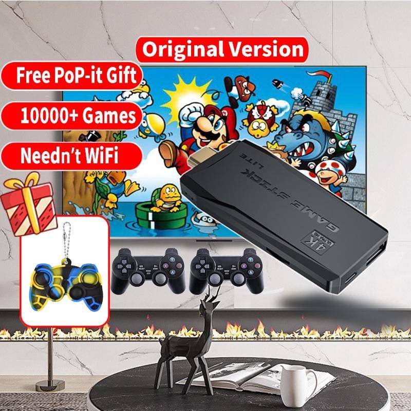 Portable 4K TV Video Game Console 2.4G Wireless Controller Family Game