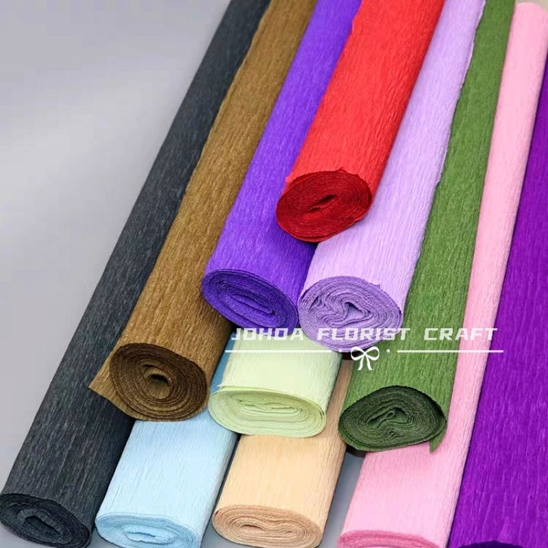 2.5M 1 Roll Crepe Paper Gift Wrapping Hantaran Wrapper Gubahan Kertas Bunga Shopee Malaysia