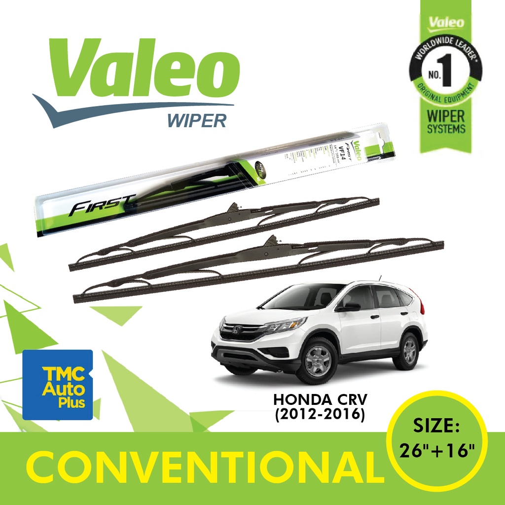VALEO Conventional Wiper Blade HONDA CRV (20122016) (26"+16") Shopee