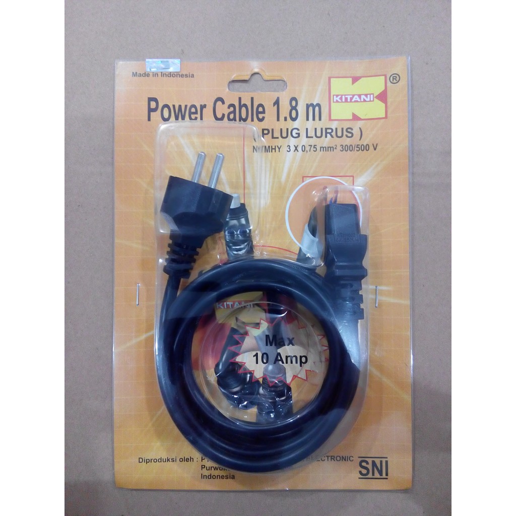 1.8m PC Power Cable (Straight Plug) Shopee Malaysia