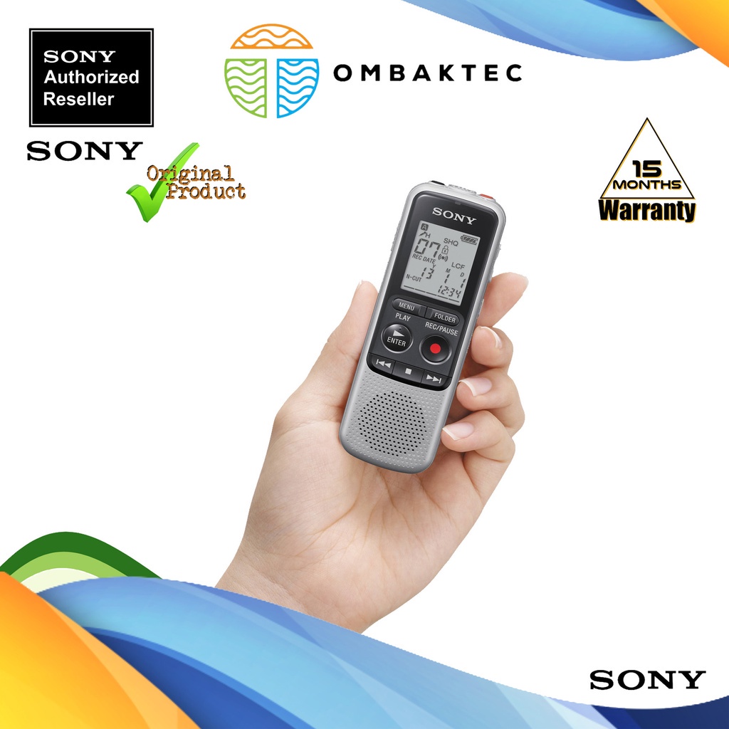 Sony ICDBX140 Digital Voice Recorder 4GB Shopee Malaysia
