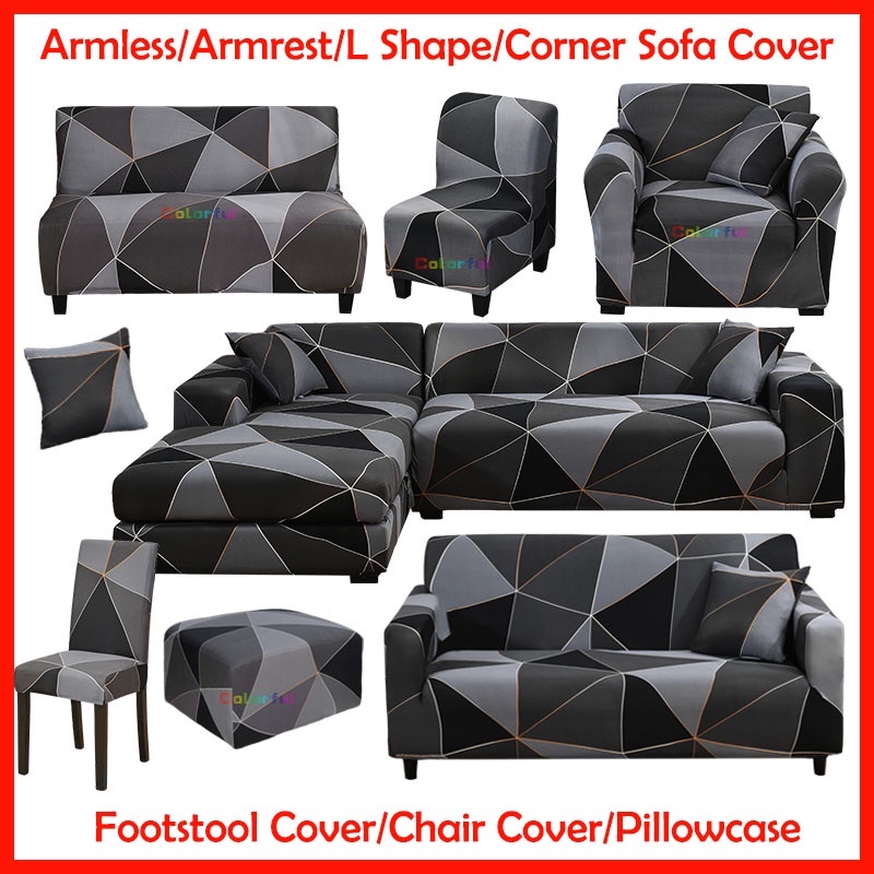 L Shape Sofa Cover Stretchable Sofa Cover Set Sofa Bed Cover Armless