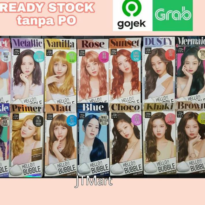 Mise EN SCENE HELLO BUBBLE HAIR COLOR Korean BLACKPINK DUSTY ASH KHAKI