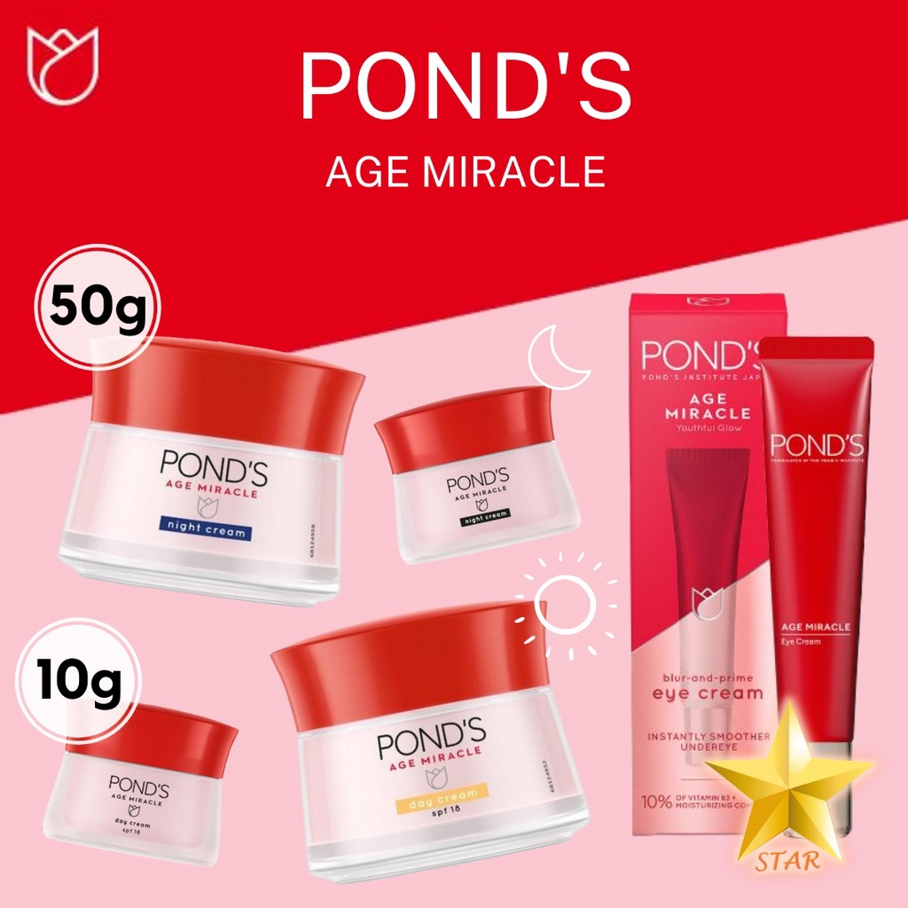 MATA Original Pond's Age Miracle Ultimate Youthful Glow Day Cream/Night